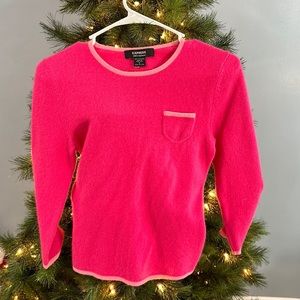 Barbie Pink 100% Cashmere express sweater